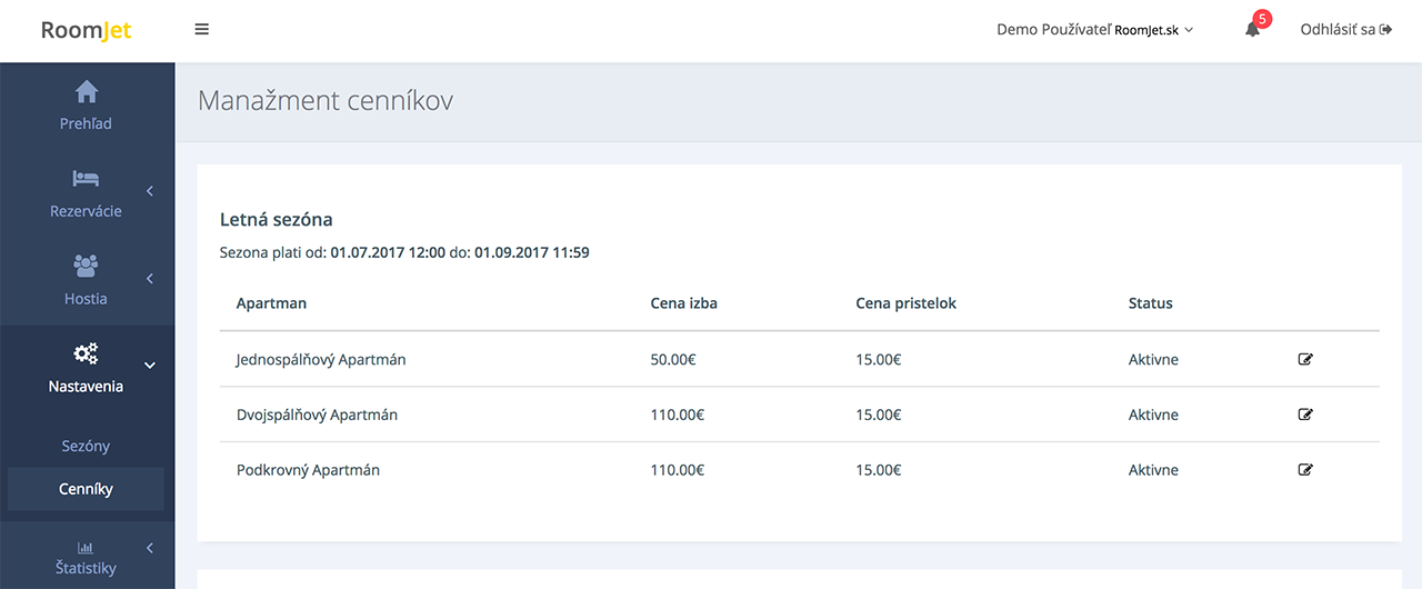 RoomJet booking engine